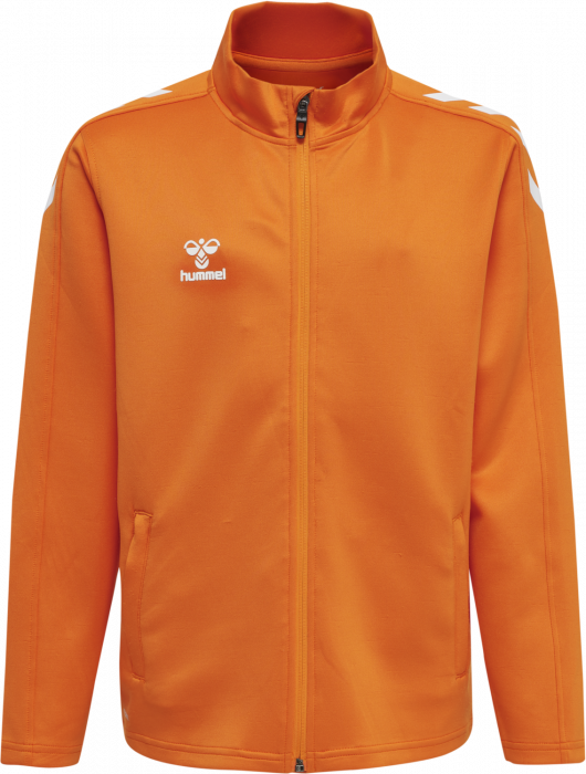 Hummel - Core Xk Poly Sweatshirt Jr - Orange & bianco