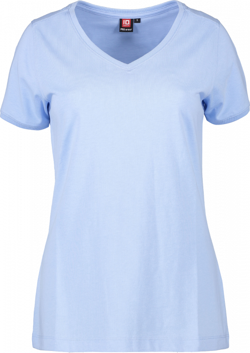 ID - Pro Wear Care V-Neck T-Shirt Women - Light blue
