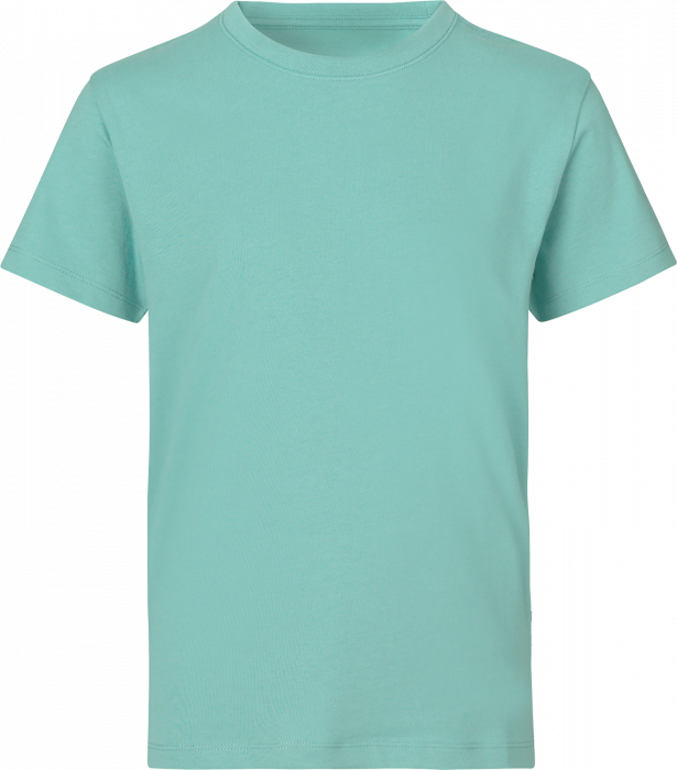 ID - Organic Cotton T-Shirt Ks - Støvet Aqua