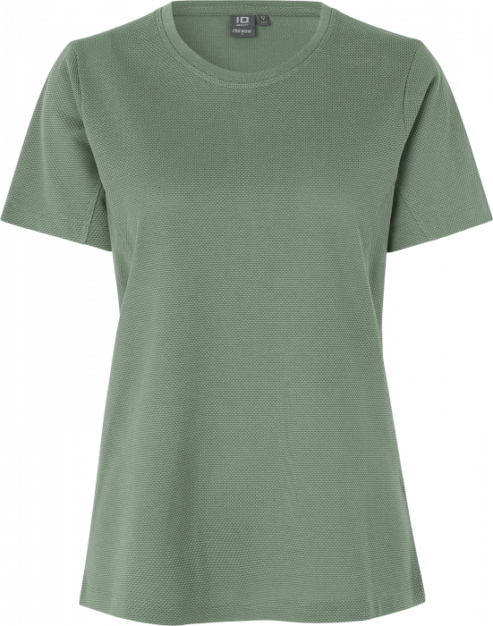 ID - Lyocell T-Shirt Dame - Støvet grøn
