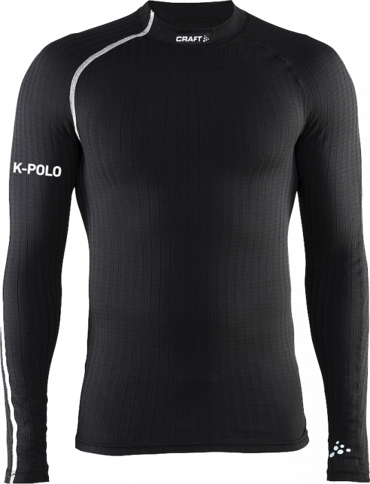 Craft - K-Polo Shirt Ls Mens - Black & white