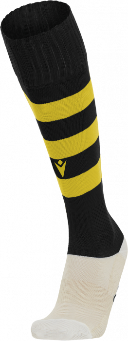 Macron - Hoops Football Socks - Black & yellow