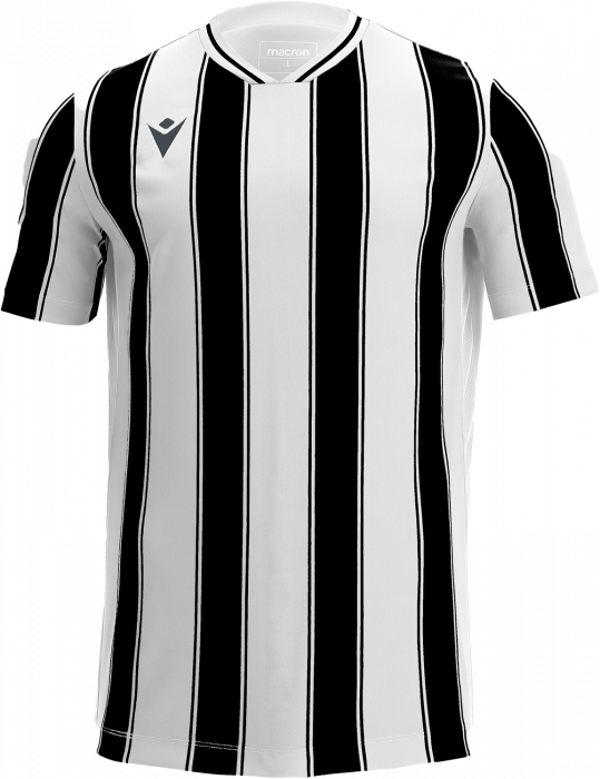 Macron - Sceptrum Striped Player Jersey - White & black