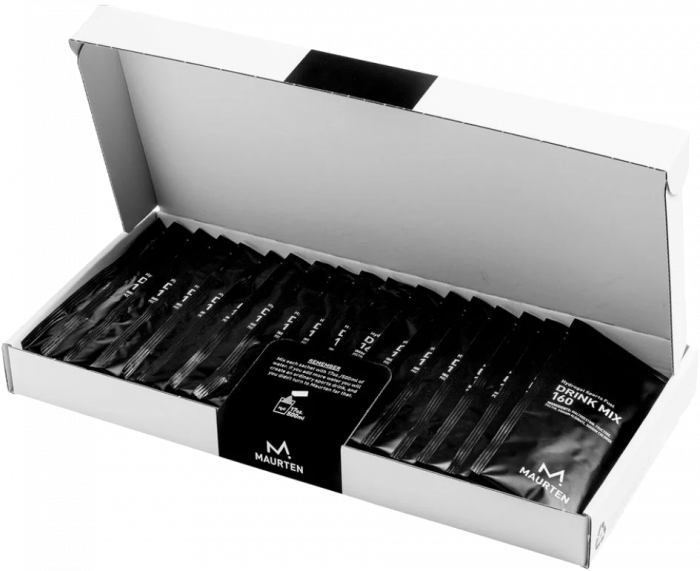 Maurten - Drink Mix 160 - 18 Pcs Box - Blanc & noir