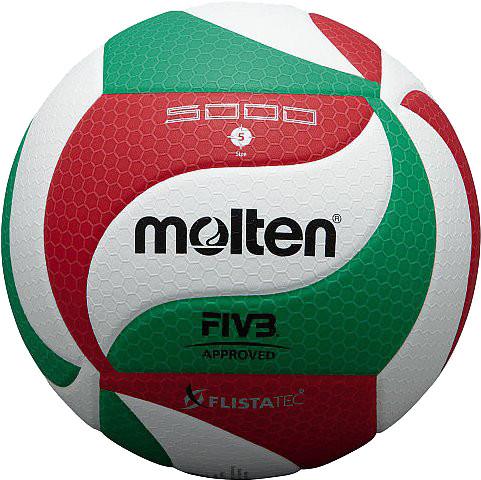 Molten - V5M5000 Volleyball - biały & czerwony
