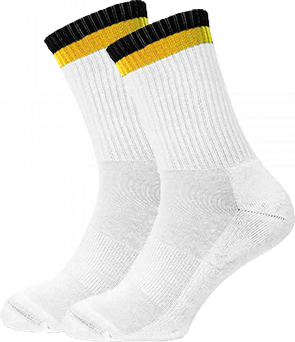 Mr. Socks - Socks Two Tone - White & yellow