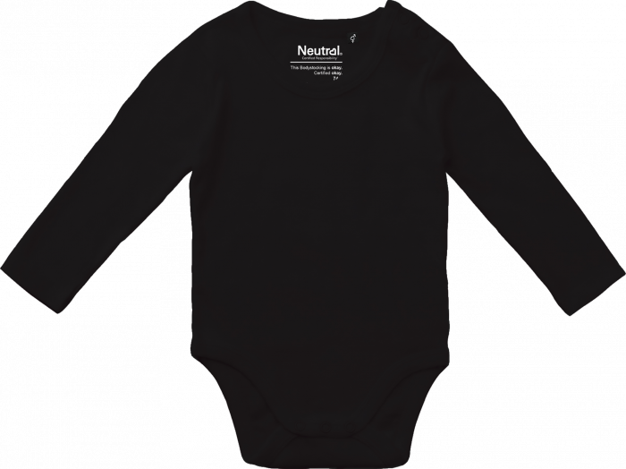 Neutral - Organic Long Sleeve Bodystocking Babies - Black