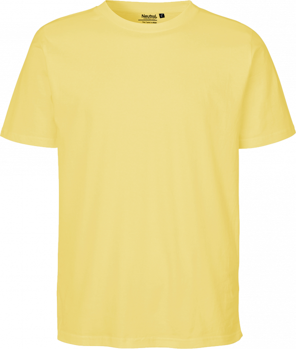 Neutral - Organic Cotton Unisex Regular T-Shirt - Dusty Yellow