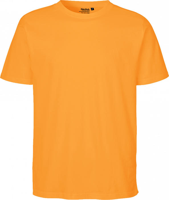 Neutral - Organic Cotton Unisex Regular T-Shirt - Okay Orange