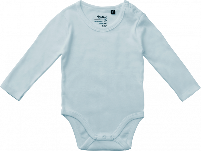 Neutral - Organic Long Sleeve Bodystocking Babies - Light Blue