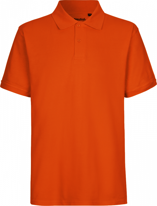 Neutral - Klassisk Bomulds Polo Herre - Orange
