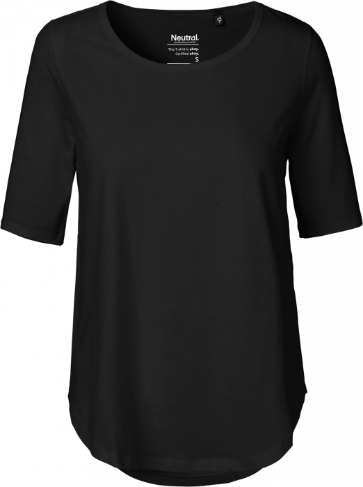 Neutral - T-Shirt Med Albuelange Ærmer Dame - Sort