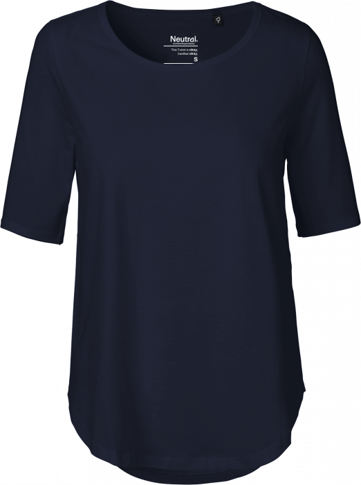 Neutral - T-Shirt Med Albuelange Ærmer Dame - Navy