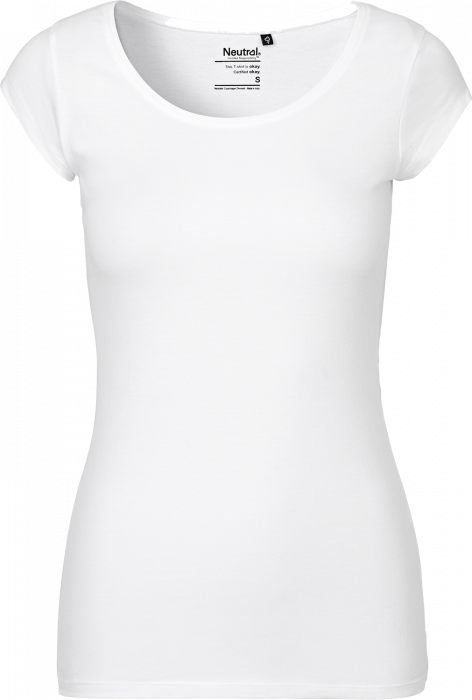 Neutral - T-Shirt Med Rund Hals Dame - White