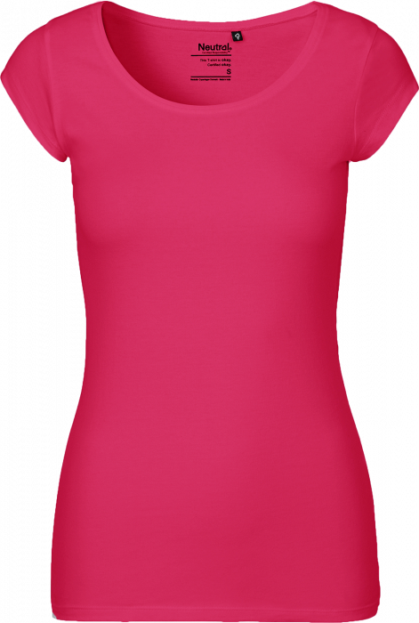 Neutral - T-Shirt With Round Neck Female - Pink