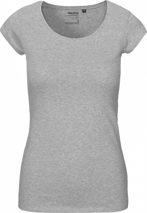 Neutral - T-Shirt Med Rund Hals Dame - Sport Grey