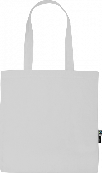 Neutral - Organic Tote Bag With Long Handles - White