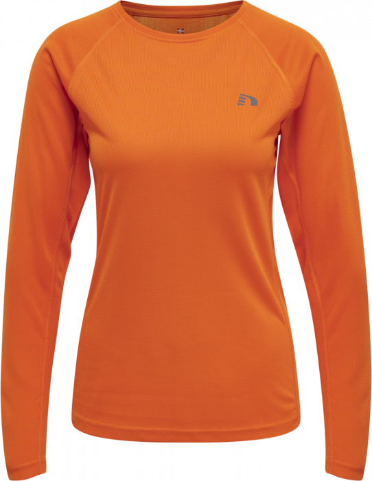 Newline - Core Langærmet Løbe T-Shirt Til Damer - Orange