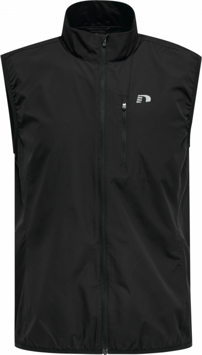Newline - Men's Core Windbreaker Vest Jacket - Czarny