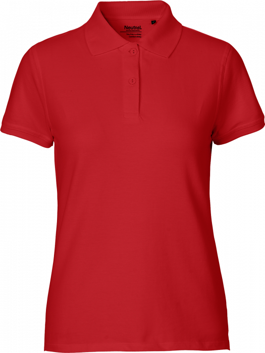 Neutral - Classic Cotton Polo Ladies - Red
