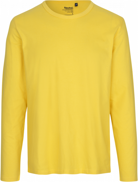 Neutral - Økologisk Langærmet Bomulds T-Shirt - Yellow