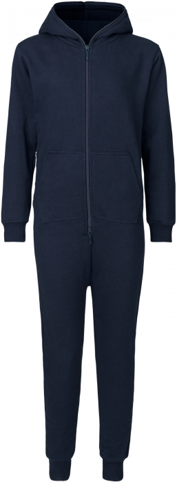 Poesi vente Rund ned Neutral Organic Jumpsuit › Navy (O73331) › 3 Colors