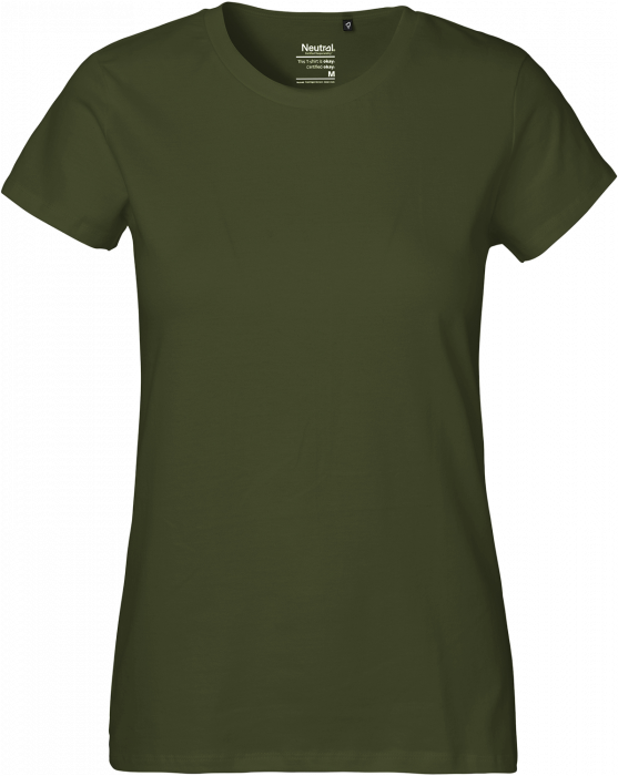 Admin Dyster kom videre Neutral Økologisk Bomulds T-Shirt Dame › Military (O80001) › 24 Farver › Tøj  › Outdoor