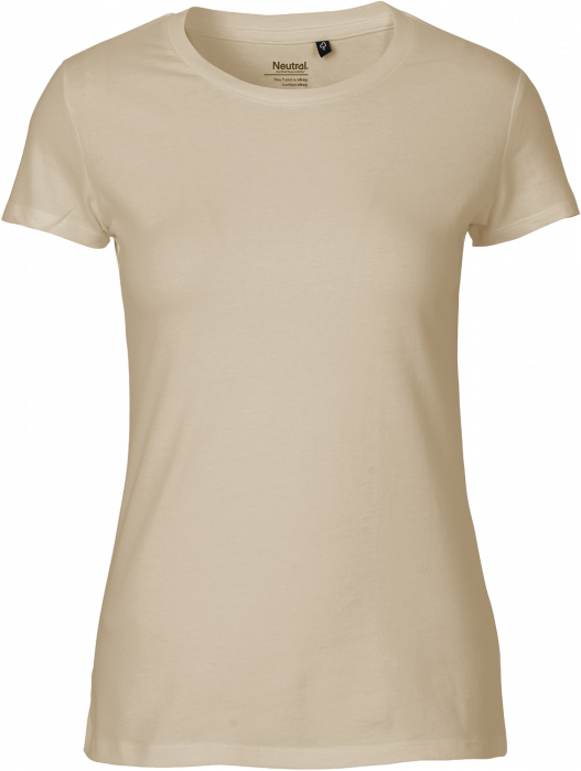 udgør spise Samtykke Neutral Økologisk Fit T-Shirt Dame › Sand (O81001) › 23 Farver