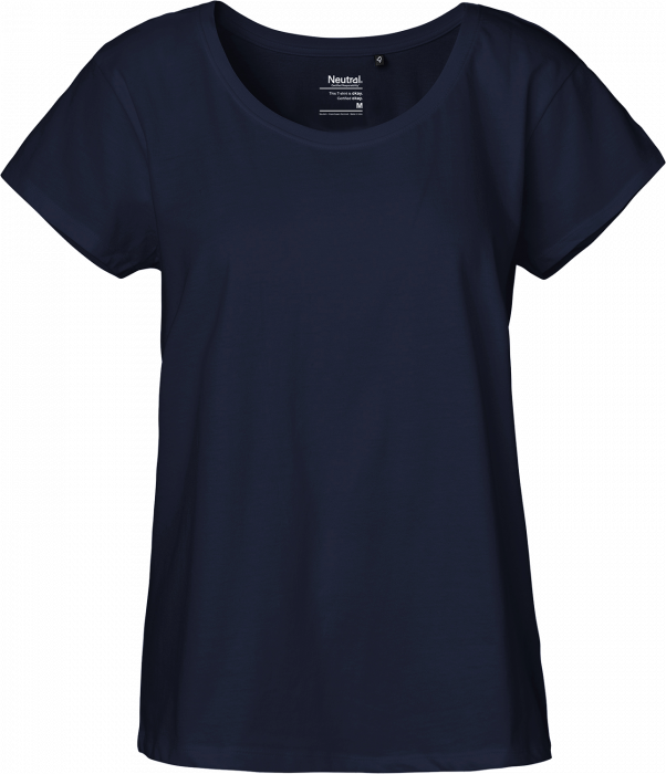 Neutral - T-Shirt I Løs Pasform Dame - Navy