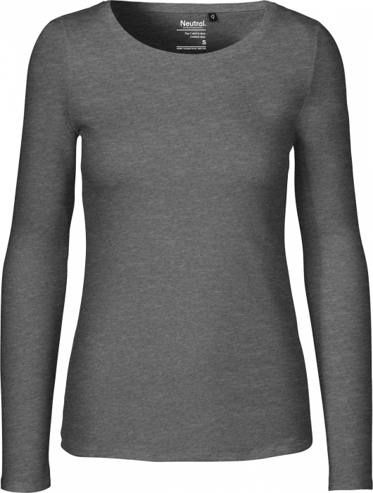 Long sleeve t-shirt female › Dark Heather (O81050) Farben › Neutral