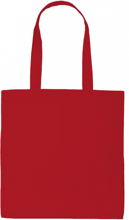 Neutral - Organic Tote Bag With Long Handles - Red