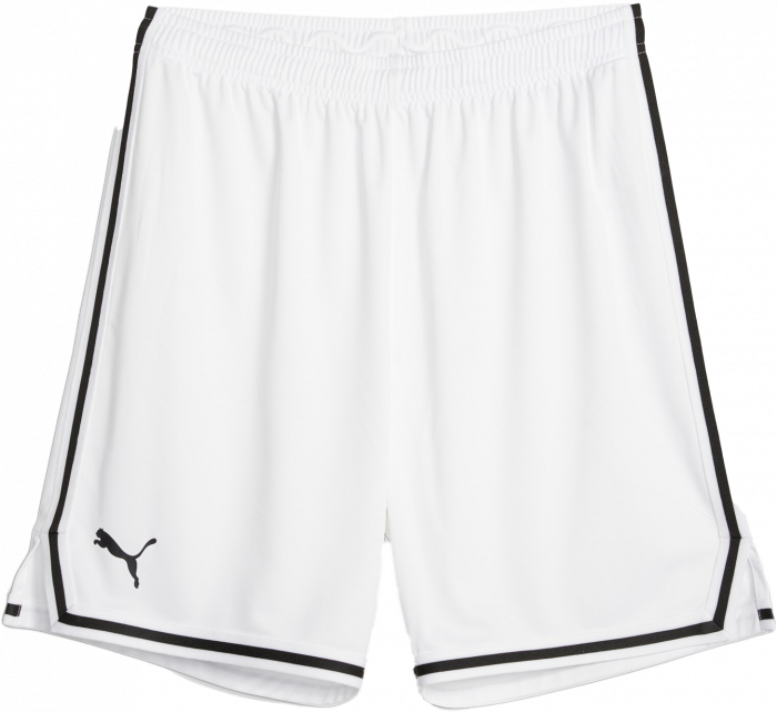 Puma - Hoops Team Basketball Shorts - Branco & preto