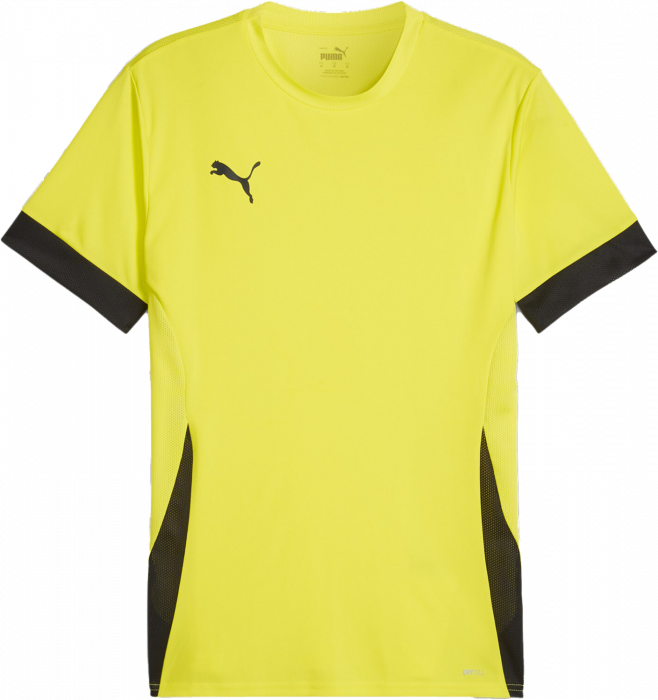 Puma - Teamgoal Matchday T-Shirt Børn - Fluro Yellow Pes & sort