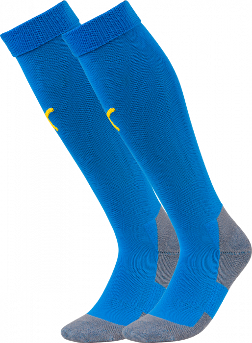 Puma - Teamliga Core Sock - Blu & giallo