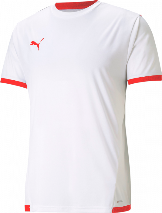 Puma - Teamliga Jersey - Biały & czerwony