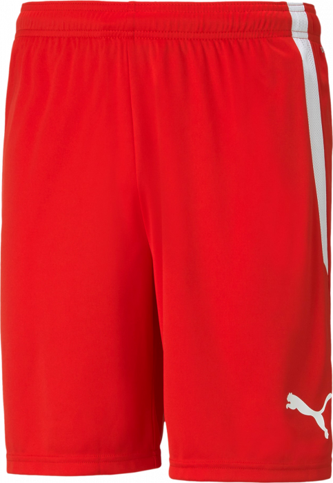 Puma - Teamliga Shorts Jr - Rojo