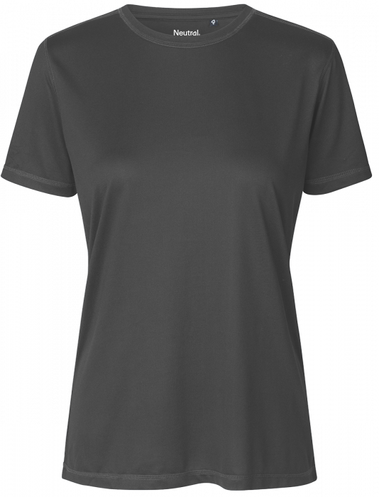 Neutral - Performance T-Shirt Genbrugspolyester Dame - Charcoal
