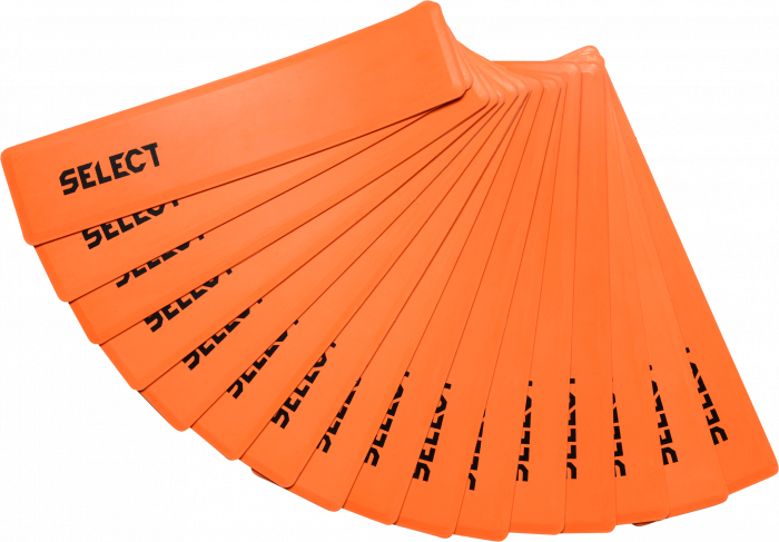 Select - Gummi Markering Rektangel - Orange & sort