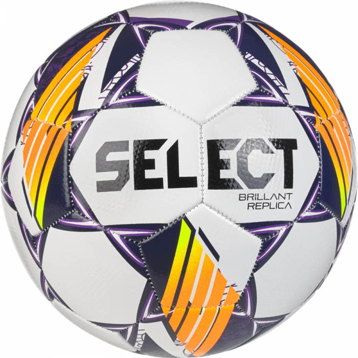 Select - Brillant Replica V24 Fodbold - Hvid & lilla