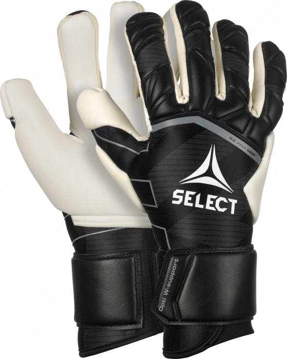 Select - 88 Pro Grip V24 Goal Keeper Gloves - Czarny & biały