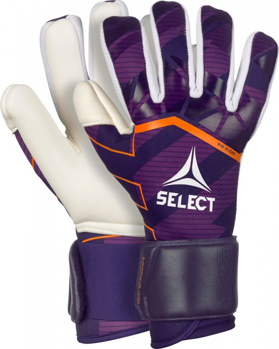 Select - 88 Kids V24 Goal Keeper Gloves - Violet & blanc