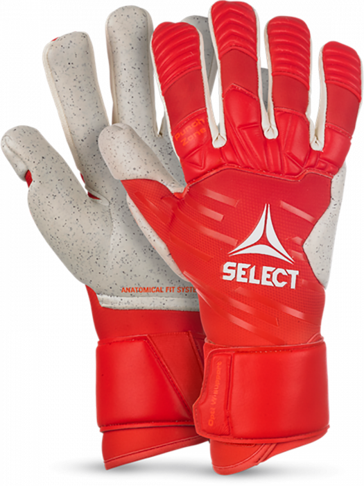 Select - 88 Pro Grip Goal Keeper Gloves V23 - Rojo & blanco