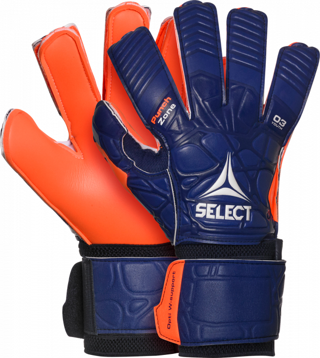 Select Sport America Youth 02 Guard Goalkeeper Gloves Yellow/Red Size 7 