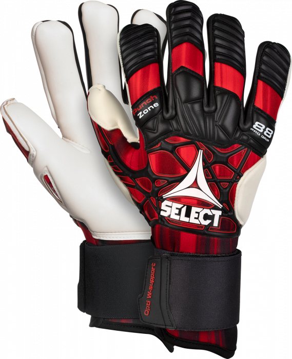 Select - 88 Pro Grip V21 Goalkeeper Gloves - Svart & röd
