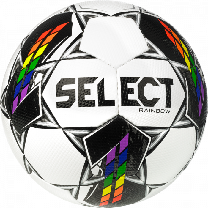 Select - Regnbue Fodbold - Hvid & sort