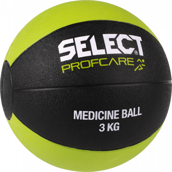 Select - Medicin Ball 3 Kg - Schwarz & fluo green