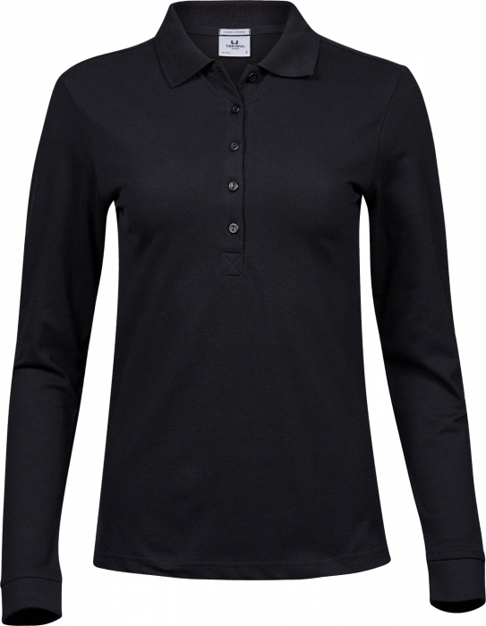 Tee Jays - Womens Luxury Stretch Long Sleeve Polo - black