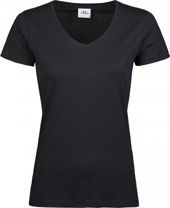 Tee Jays - Soft Organic T-Shirt With A V-Neck For Women - czarny
