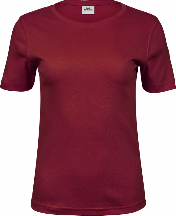 Tee Jays - Behagelig Økologisk Interlock T-Shirt Til Damer - Dyb rød