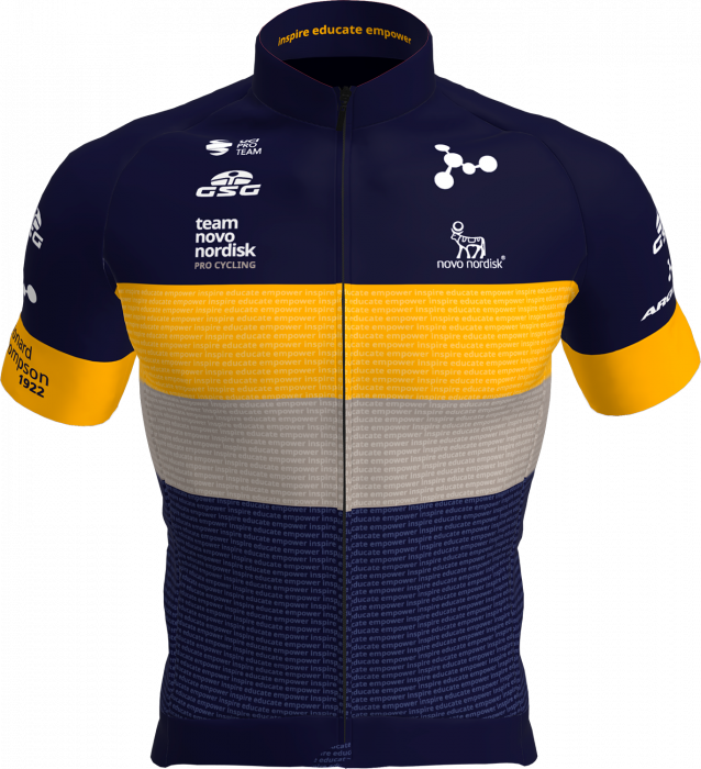 GSG TNN Jersey 2022 › Azul marino & yellow (TNN22_03315) Tøj - Prendas y accesorios de Team Novo Nordisk Pro Cycling